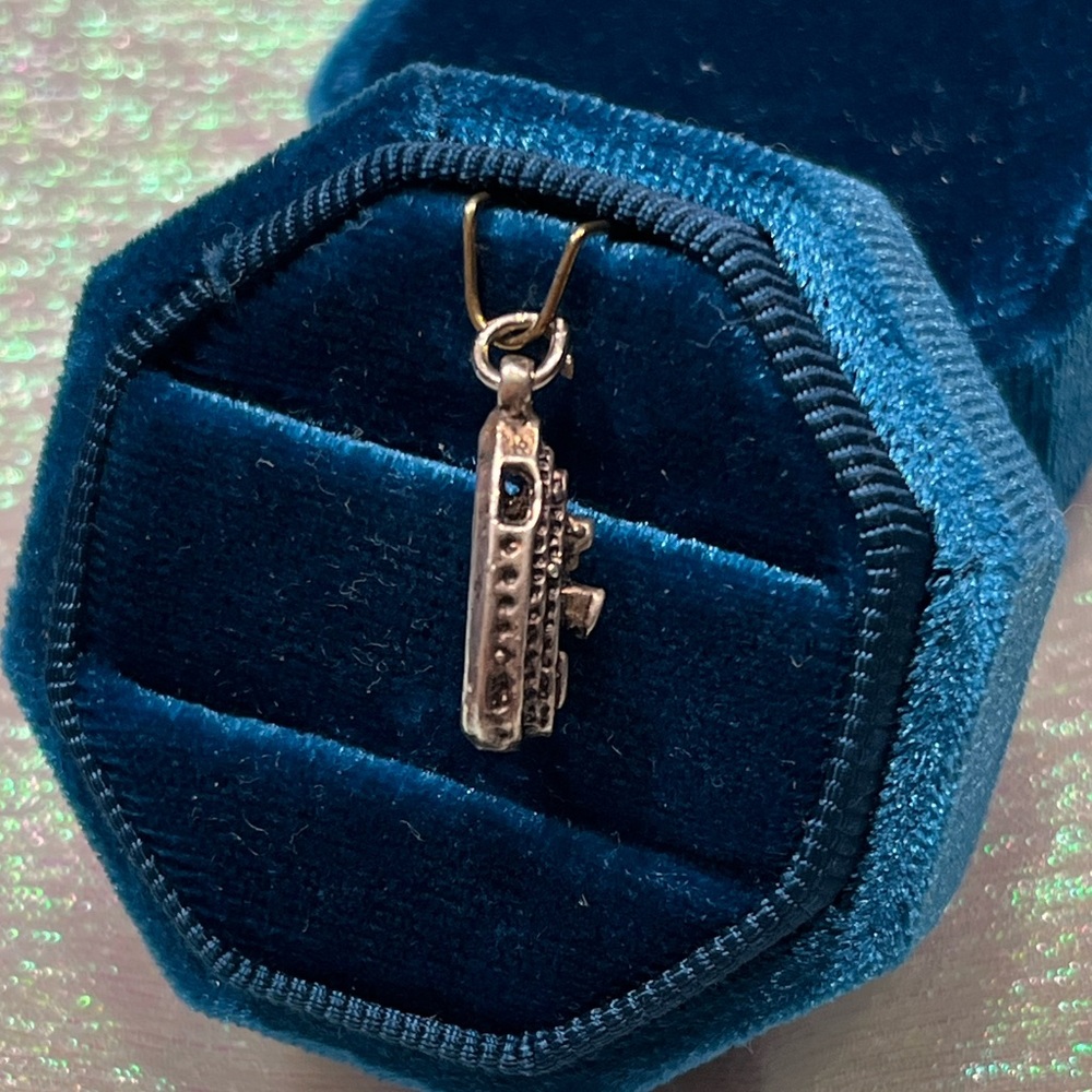 Vintage Sterling Silver Steamer Ship Charm- 1.6 grams